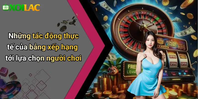 Những tác động thực tế của bảng xếp hạng tới lựa chọn người chơi