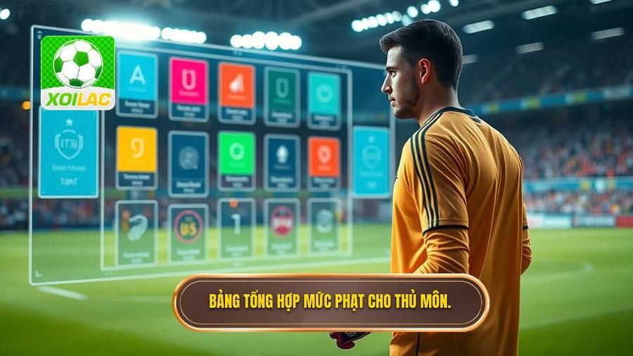 3. Bảng tổng hợp mức phạt cho thủ môn.